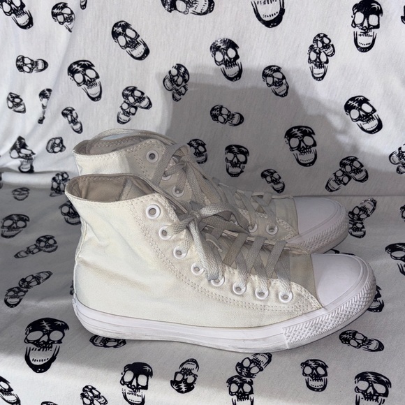 Converse White High-Top Sneakers - Picture 3 of 8